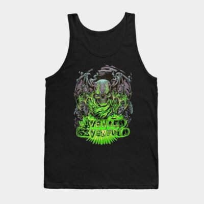 Avenged Skull Green Tank Top Official Cow Anime Merch