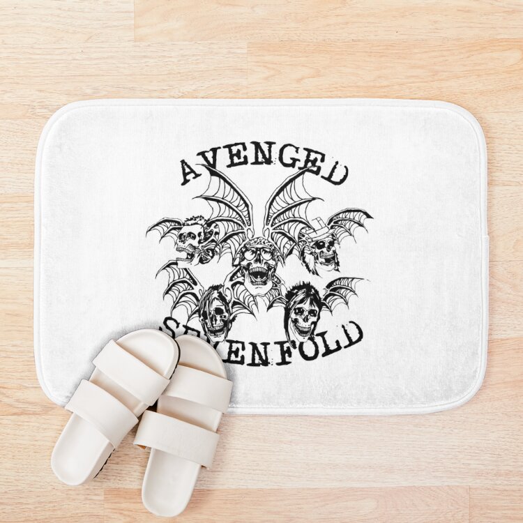 The Power Avenged Sevenfold, Avenged Sevenfold Avenged Sevenfold Avenged Sevenfold Bath Mat Official Cow Anime Merch