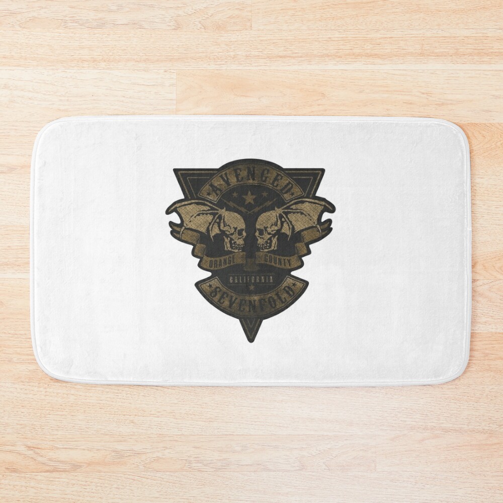 Avenged Sevenfold Bath Mat Official Cow Anime Merch